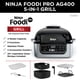 thumbnail image 2 of Freidora Ninja Foodi Pro 5 en 1 de 4 litros con sonda inteligente de acero inoxidable, 2 of 8