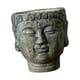 thumbnail image 5 of Maceta con cabeza de Buda, contenedor de plantas, bonsái, adorno creativo, decoración, florero, macetero para interior, escritorio, oficina y exterior Verde, 5 of 5