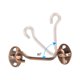 thumbnail image 4 of Uxcell 4 Pulgadas Gancho Ojo Pestillo, 2 Paquetes Acero al Carbono Privacidad Gancho y Ojo Pestillo Cerradura de Puerta, Bronce Rojo, 4 of 5