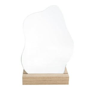 Fmfurniture - Espejo Iiregular Base Madera Fm-047 25X18X7
