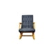 thumbnail image 3 of Silla Mecedora Con Apoya Brazo Lino Gris Oscuro, 3 of 3