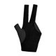 thumbnail image 5 of Guante De Billar De 3 Dedos, Guante Elástico Transpirable Para Práctica En Interiores, Adultos, Negro, 5 of 5