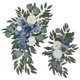 thumbnail image 3 of 2x Boda Arco Flores Girasoles Decoración Rústica Para Telón De Fondo Puerta Fiesta Blanco Azul, 3 of 5