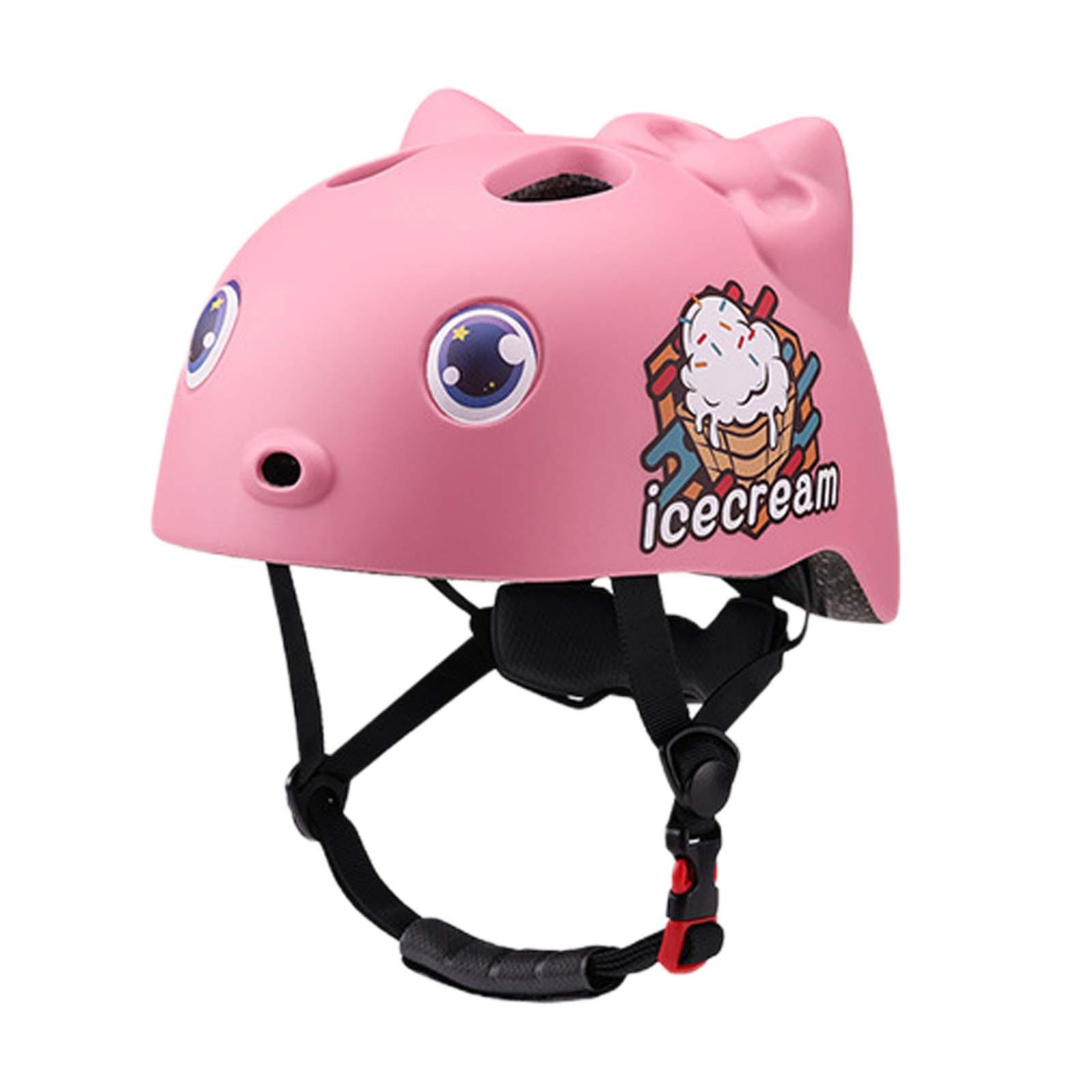 Magideal - Casco De Bicicleta Para Niños, Casco De Skate, Mejor Amortiguación, Casco De Bicicleta, Casco De Bicicleta Para Niños, Niños, Niñas, Escalada, Al Aire Rosa S