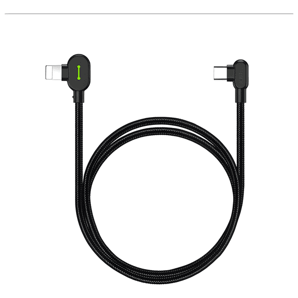 Cable USB tipo c a light-ning 90° cellbox gamer carga