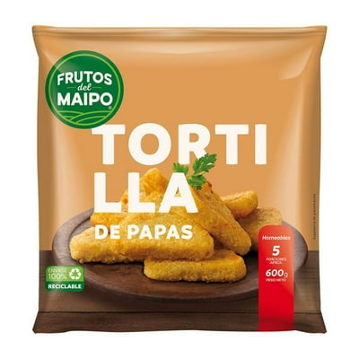 Tortilla De Papas Caja 600 G Frutos Del Maipo