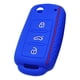 thumbnail image 3 of Protector De La Chaqueta De La Cubierta De La Llave Del Control Remoto Del Coche De Silicona Para Golf VW Sagitar Polo Azul Oscuro, 3 of 5