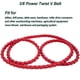 thumbnail image 2 of Correa trapezoidal KAKO 3/8 Power Twist V, eslabón ajustable de 1,5 m, 2 of 6