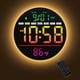 thumbnail image 1 of Reloj de pared Maxstar de 8" con temporizador LED RGB, alarma y temperatura, 1 of 7