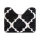 thumbnail image 2 of Conjunto De 2 Alfombra De Baño Suaves Absorventes Microfibra negro, 2 of 6