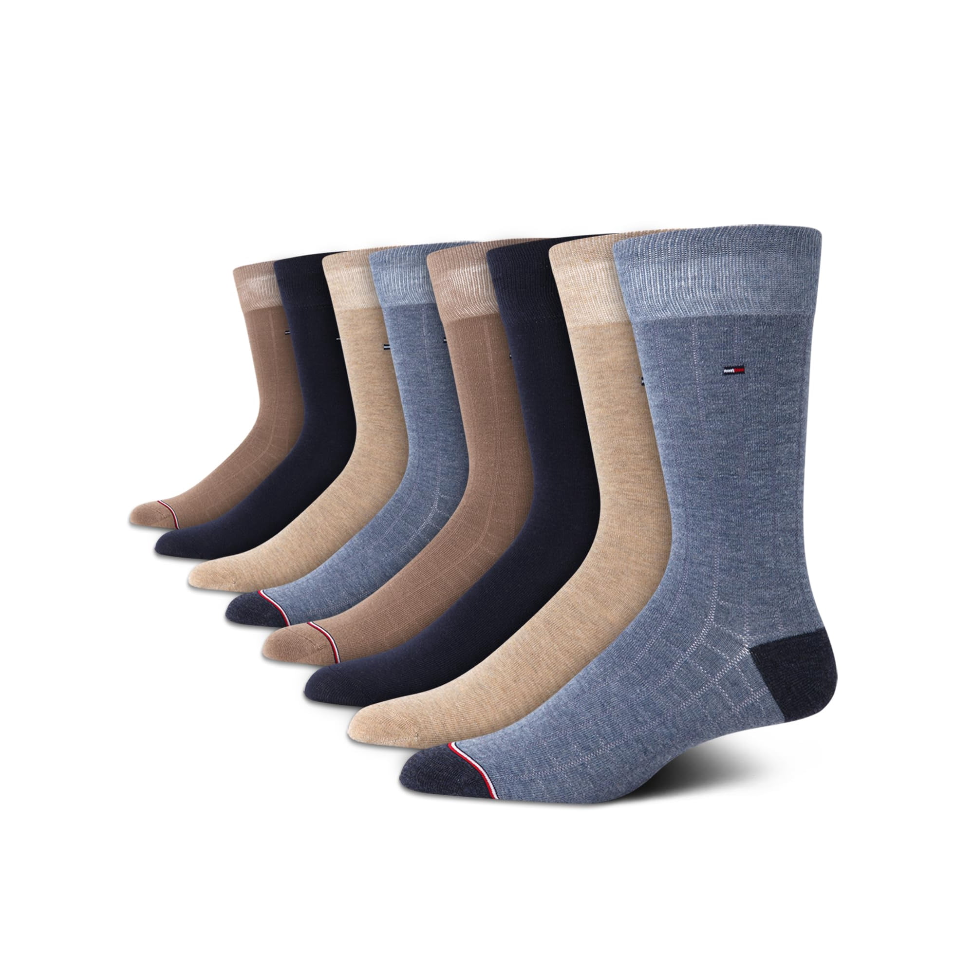 Calcetines De Vestir Tommy Hilfiger, 8 Unidades, Ligeros, Para Hombre