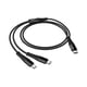 thumbnail image 1 of Cable USB-C a 2 USB-C HOCO X123 1 Metro 3A Negro, 1 of 5