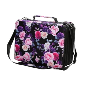 Magideal - Estuche Para Rotuladores, Bolsa De Transporte Para Rotuladores, Portátil A Prueba De Polvo Con 224 Ranuras, Estuche Para Bocetos, Estuche Para Lápices