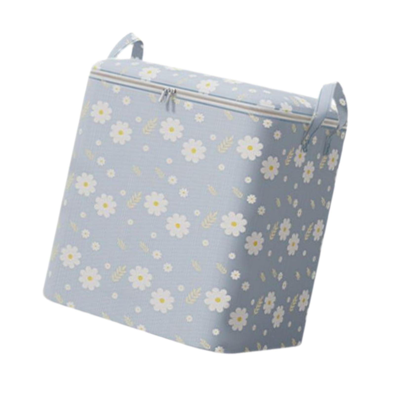 Uucntr - Bolsa De Almacenamiento Para Edredón, Manta, Organización De Ropa, Bolsa De Equipaje, Organizador De Almacenamiento, 80l, Azul