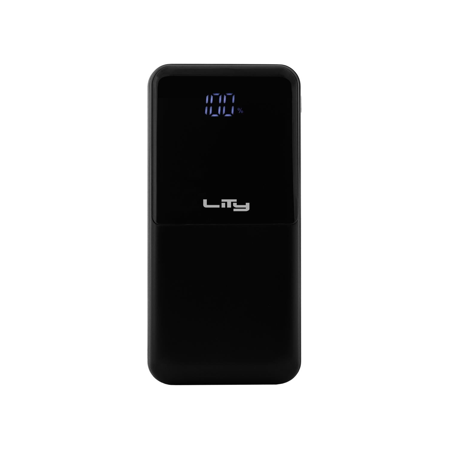 Batería Externa 20000mah 45w Carga Rápida Negro P12 Lity