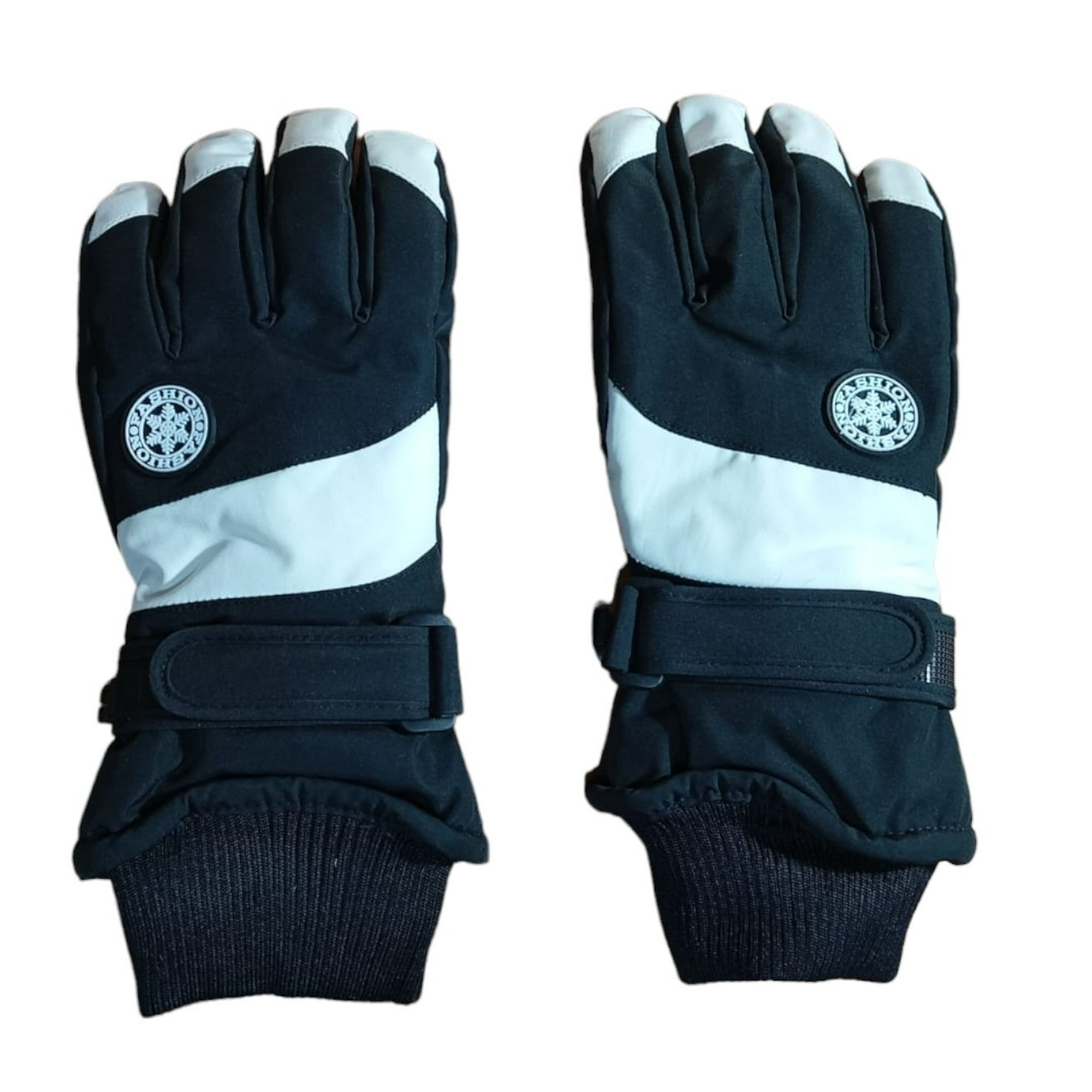 Hn - Guantes Térmicos Invierno Ski, Nieve, Unisex, Talla M Negro/blanco