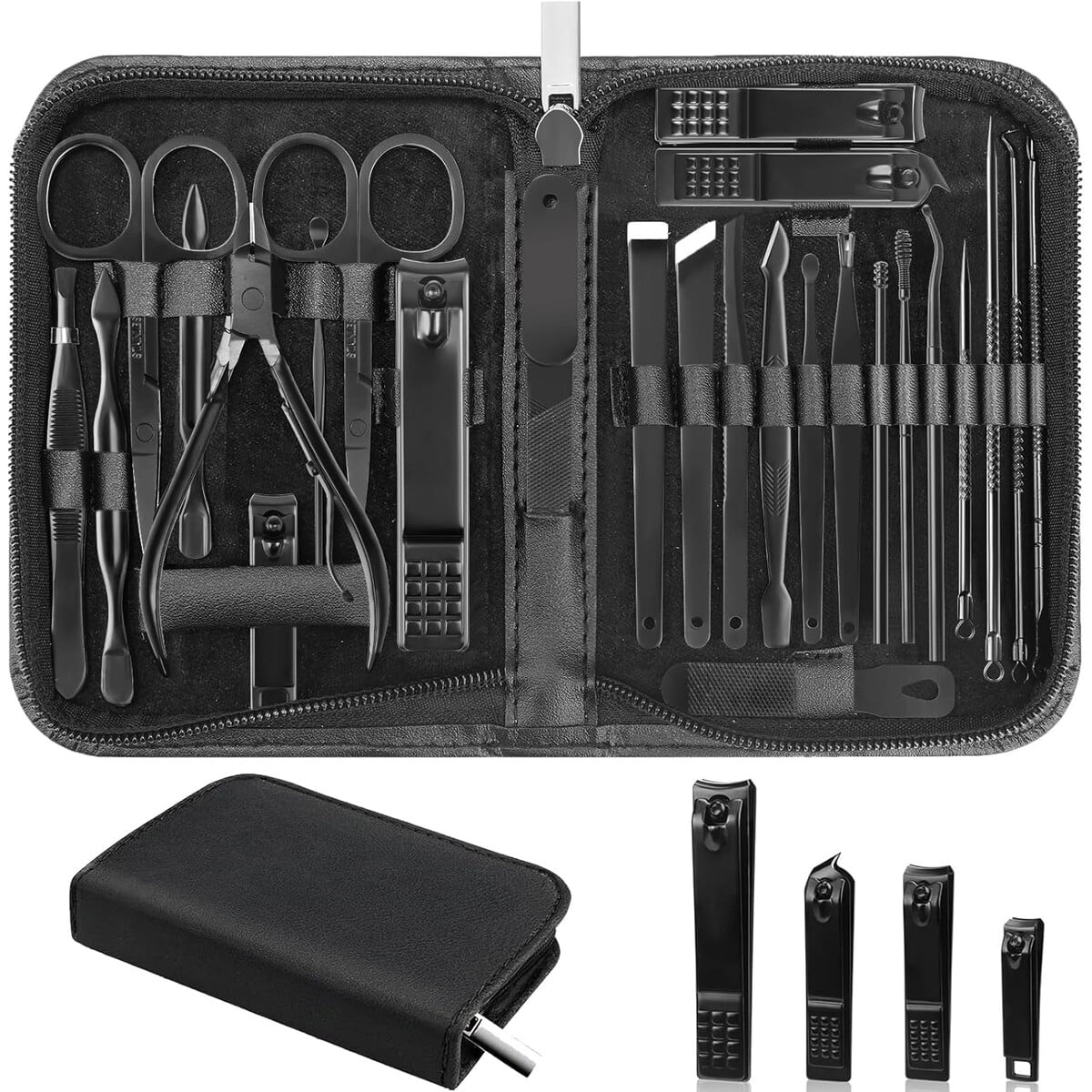 Genérico - Kit Manicura Pedicura 26 Piezas Acero Inoxidable