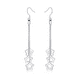thumbnail image 1 of Aros Plata Pendientes Colgantes Estrellas, 1 of 6
