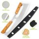thumbnail image 4 of Cortador de pizza ZOCY Rocker de acero inoxidable de 14 cm con mango de madera, 4 of 6