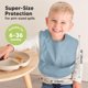 thumbnail image 3 of KeaBabies 3 Pack Waterproof Baby Bibs for Eating, Lightweight, 3 of 3