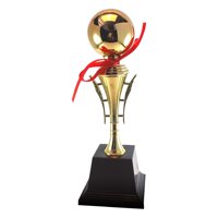 Magideal - Trofeo Esférico De Fútbol, Trofeo De Balón Dorado, Decoración De Trofeo De Fútbol, El Mejor Regalo, Balón De Fútbol Dorado Para Regalos De Fanáticos, 31Cm
