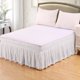 thumbnail image 1 of suxuMhao Faldas de Cama con Borlas - Volante Antipolvo con Caída de 15in, Se Ajusta a Cama King 78 X 80in, Faldas de Cama King, Falda de Cama de Poliéster Suave, Falda de Cama de Fácil Instalación, 1 of 4