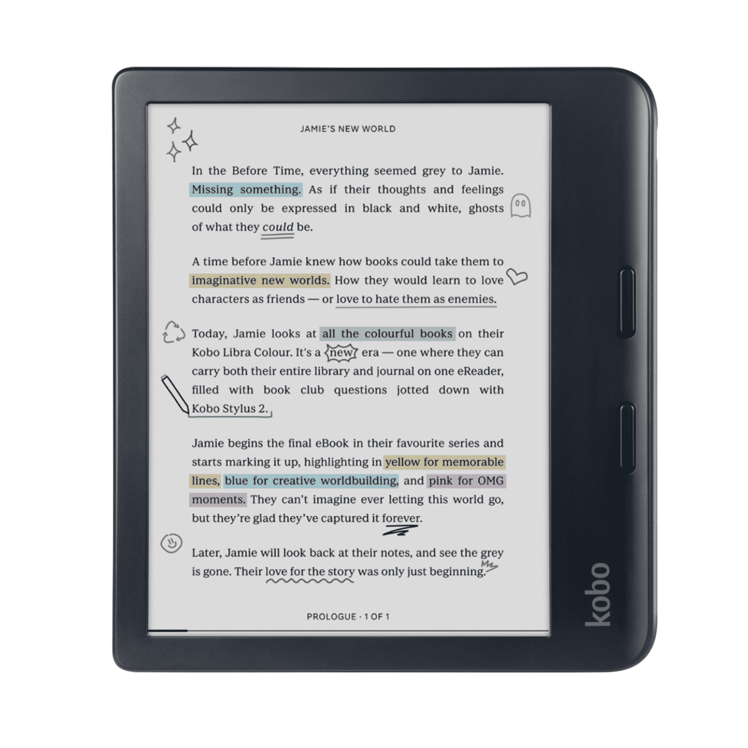 Rakuten Kobo - Lector E Reader Kobo Libra Colour Hd 7" - 32gb - Negro