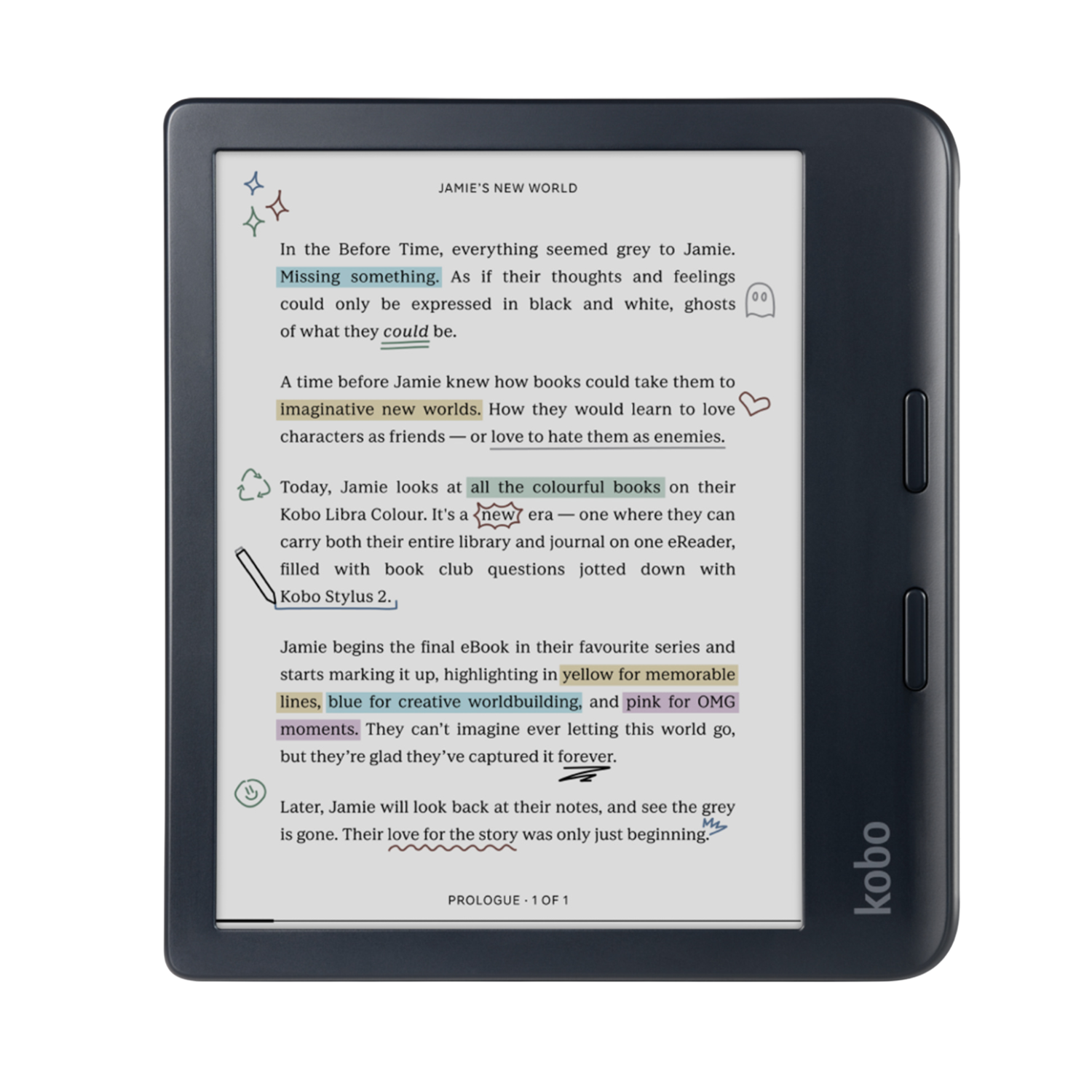 Rakuten Kobo - Lector E Reader Kobo Libra Colour Hd 7"" - 32Gb - Negro