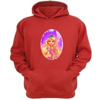 Genérico - Polerón Canguro Rapunzel Rojo Talla Xs Unisex