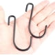 thumbnail image 3 of Paquete de 60 ganchos en forma de S, negros, de 6 cm (2-3/8 pulgadas), ideales para colgar sartenes, ollas, abrigos, bolsos y plantas en la cocina, el taller, el baño, el dormitorio y el jardín., 3 of 7