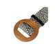 thumbnail image 2 of INSPIRE CHIC Cinturones de Mujer Tejidos Elásticos, Hebilla de Madera de Ratán de Paja Cinturón Ancho Elástico para Vestido Rayas Blancas y Negras 23.62-33.46, 2 of 5