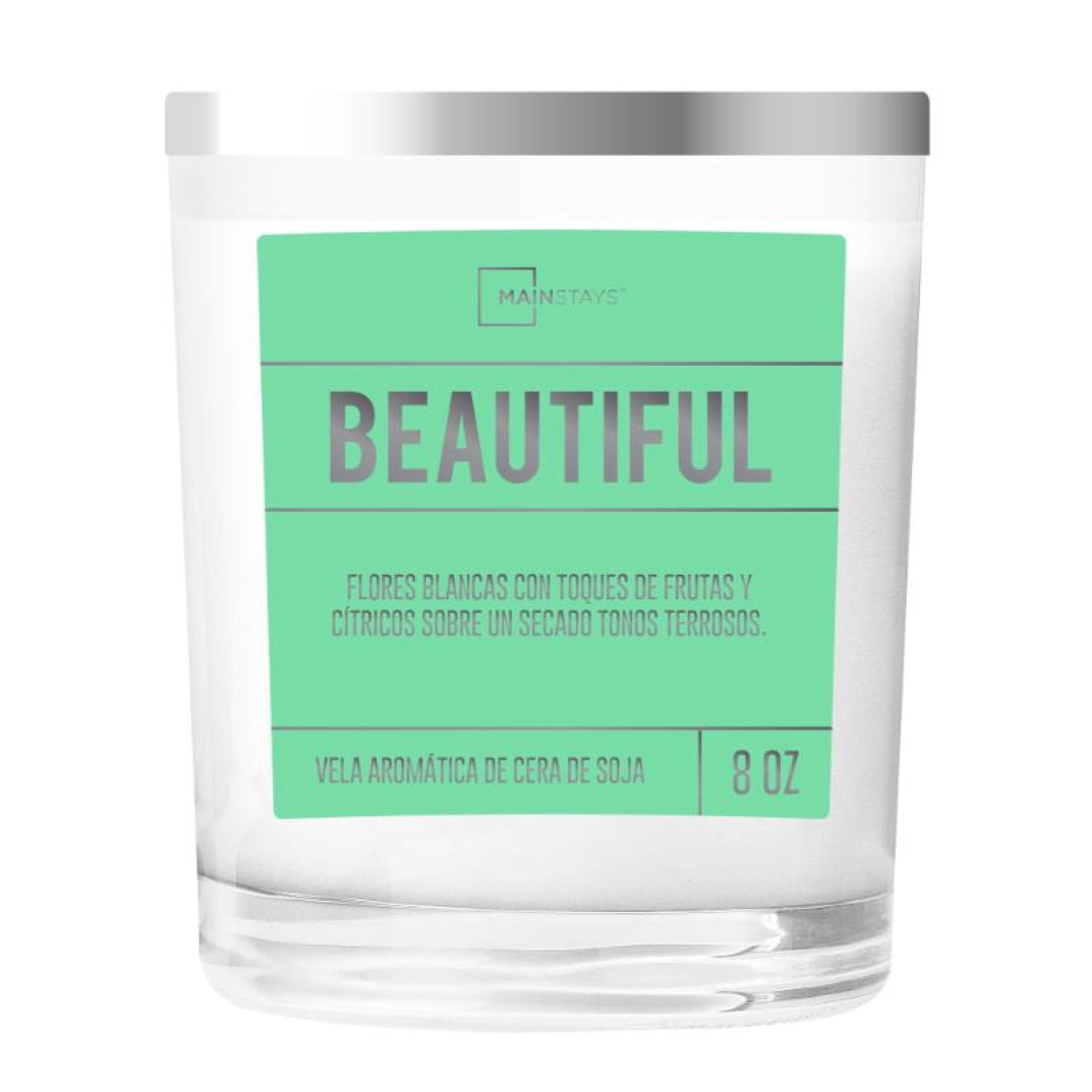 Vela Aromas Motivacionales Positive Glo Relax Calm Beautiful Love
