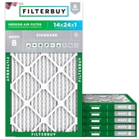 Filtro De Aire Filterbuy Merv 8 14 X 24 X 1 (Paquete De 6) Dust Defense