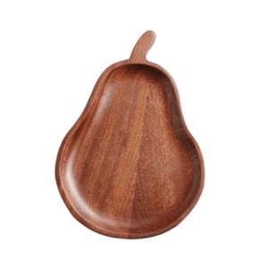Bothyi - Tabla Para Servir Platos De Madera Plato De Madera Para Exhibiciones De Postres Ensaladas Centro De Mesa En Forma De Pera