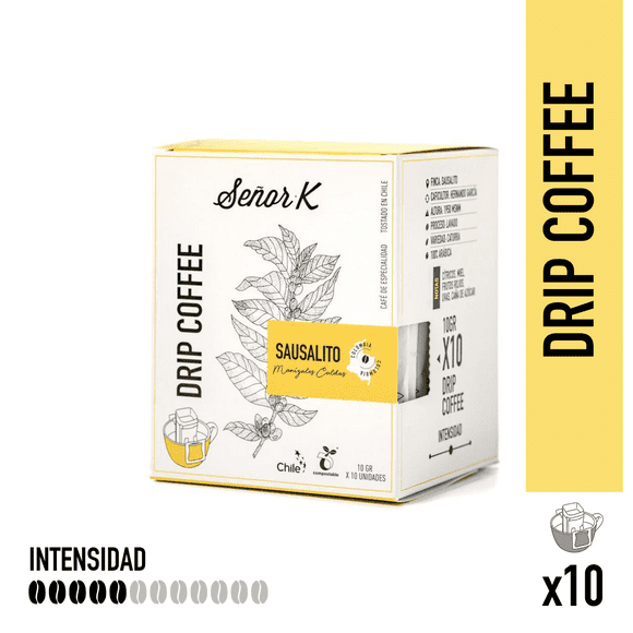 Drip Café Colombia Sausalito 10 Unidades Señor K