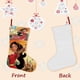 thumbnail image 3 of Elena de Avalor Tema: Calcetines de Navidad, fino lino blanco para colgar en escaleras y chimenea, decoración navideña para el hogar, regalo de Navidad. 45cm × 32cm, 3 of 5