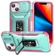 thumbnail image 1 of Funda Armada para iPhone 15 Plus con Tapa Deslizante y Soporte Magnético Giratorio Verde, 1 of 5