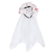 thumbnail image 1 of Cintillo Rosas Blancas Con Velo / Decoración Halloween 2025, 1 of 5