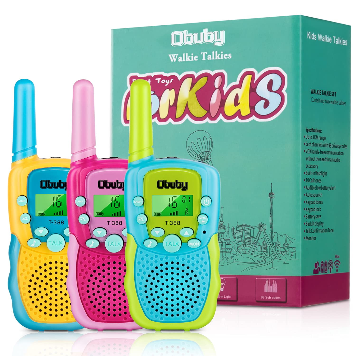 Juguetes De Obuby Para Ninos De 3 A 12 Anos, Walkie Walkie T Obuby N/a