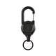 thumbnail image 1 of Llavero Retráctil Titulares De Insignia Senderismo Llavero Carretes Cuerda De Fibra Negra Retráctil, 1 of 5