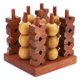 thumbnail image 1 of Juego de mesa Tic Tac Toe Ajuny 3D de madera para interiores y exteriores, 1 of 9
