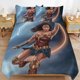 thumbnail image 1 of Wonder Woman Bedding Sets Ultra Soft Skin-Friendly Duvet Cover 3 Piece, Cute Comforter Cover Bed Set for Boys Girls Kids, 1 of 5