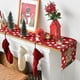 thumbnail image 4 of 1pc Cute Cartoon Reindeer Table Runner, Polka Dot Red Christmas Table Runner, Seasonal Winter Xmas Holiday Kitchen Dining Table Decoration For Indoor Outdoor Home Party Decor, 13 X 72 Inch, 4 of 4