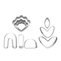 Bothyi - Juego De 9 Cortadores De Arcilla Polimérica, Herramientas De Arcilla Para Hacer Joyas, Galletas Y Galletas