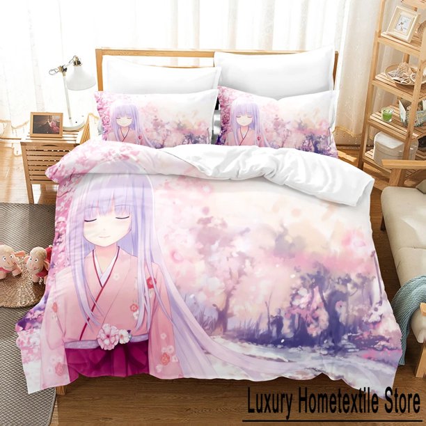 Fashion Card Captor Sakura Bedding Sets Duvet Cover Set With Pillowcase Full Bedclothes Bed Line customizable Bed Sheets