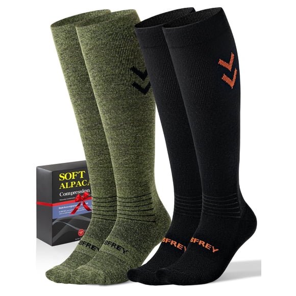 Calcetines de Compresión Bbfrey Alpaca 18-25 mmHg Microfibra