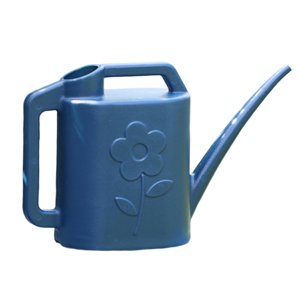 Ioensy - Regadera 4L Con Asa Regadera De Pico Largo Para Plantas Al Aire Libre Flor Azul Profundo
