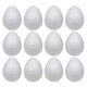 thumbnail image 1 of Huevos de espuma Crafjie 12 cm 12 unidades blanco liso para manualidades, 1 of 6