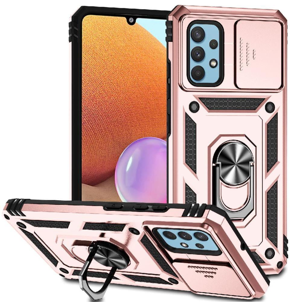 Estuche Gangxun Para Samsung Galaxy A32 4g, Soporte Giratorio 360°, Estilo Mecánico Y Magnético