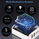 thumbnail image 4 of Cargador USB hibiker 100W de 5 puertos PD3.0 con tecnología GaN, 4 of 7